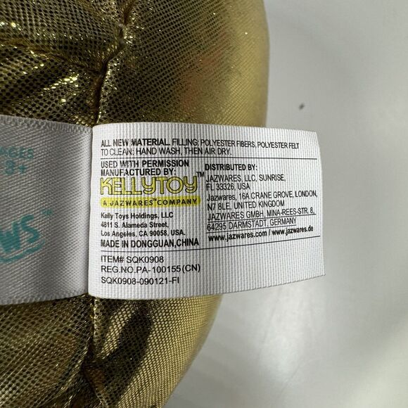 Squishmallows Disney Lumiere Candle 8” Plush Gold Costume HTF SQK0908 - Picture 10 of 14